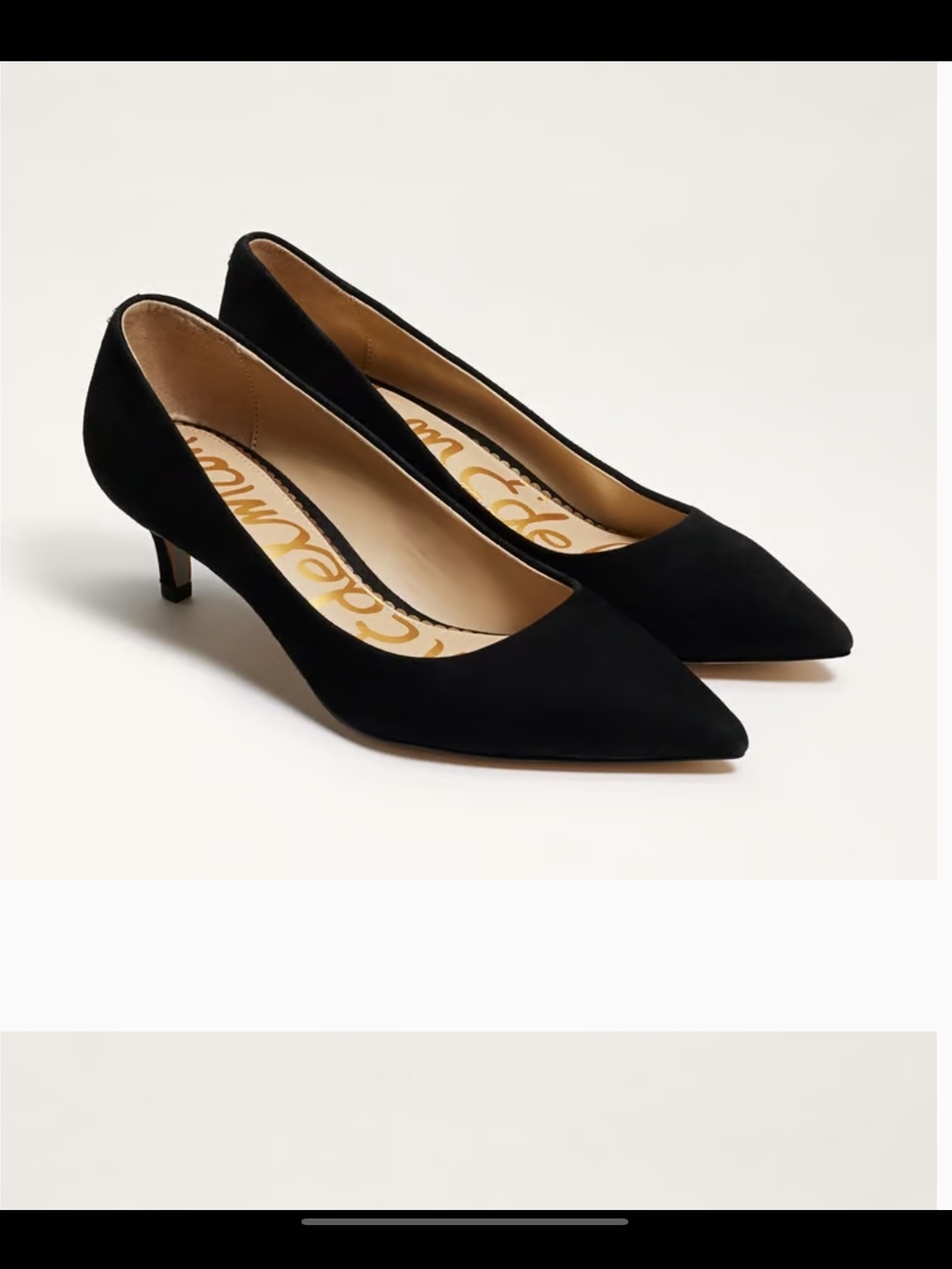 Sam Edelman Dori Kitten Heel Pumps Size 10W Black Suede